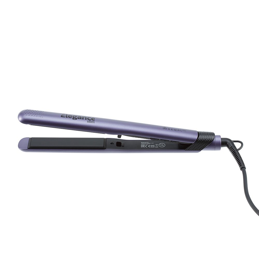 DEWAL 03-412 Щипцы для выпрямления волос ELEGANCE SLIM,25х110мм,с терморег,керам-турмалин покр,48 Вт