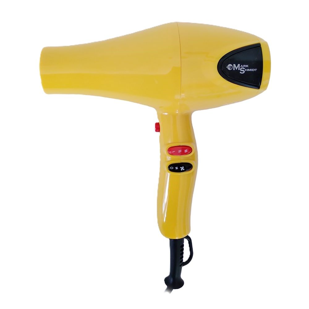 Mark Shmidt MS8828 YELLOW Фен для волос 2400W жёлтый, 2 насадки